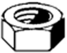 Acorn Fasteners N1032J - 10-32 STEEL HEX M/S NUTS ZINC IN JAR