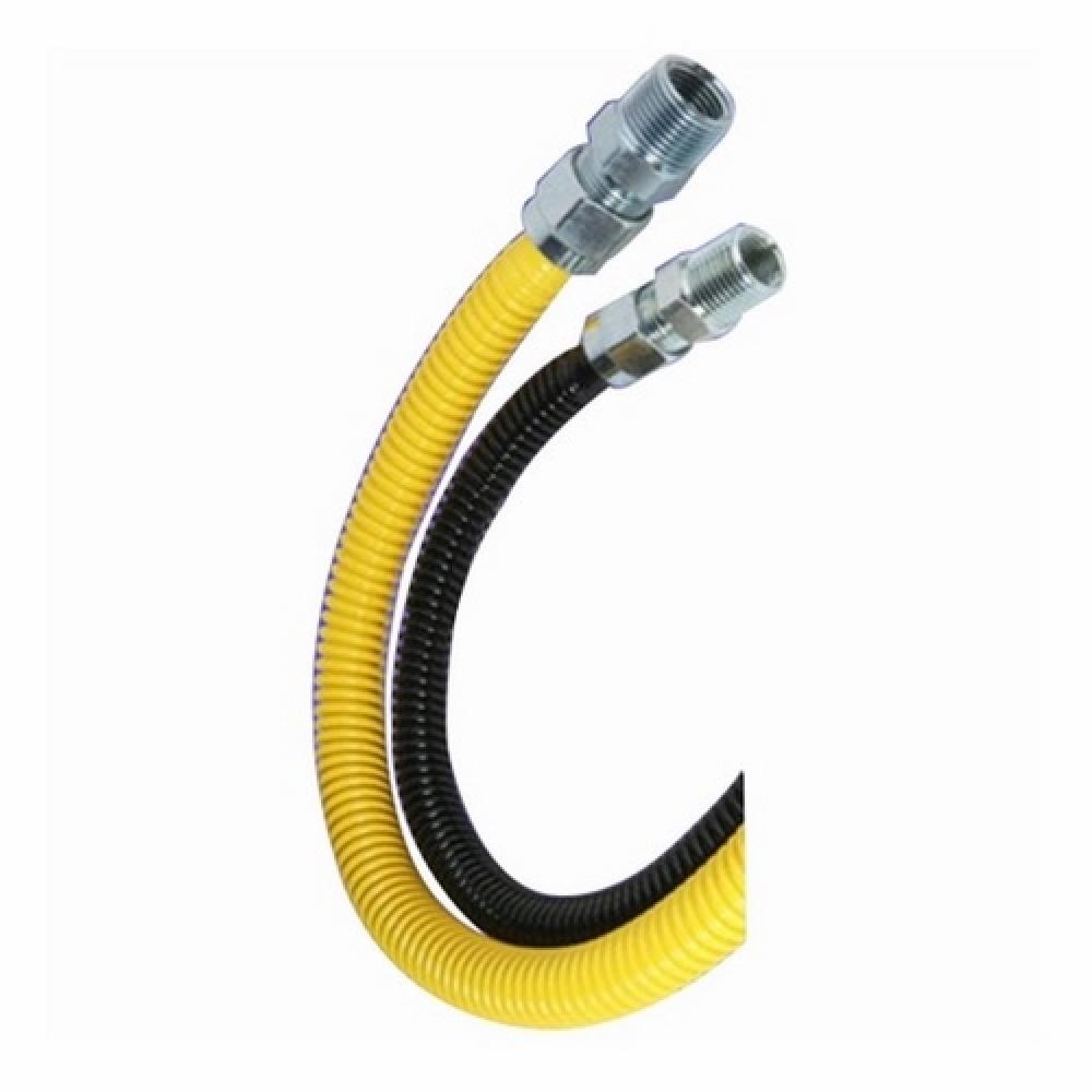 GAS CONNECTOR,1/2 IN,18 IN,FIP,304L