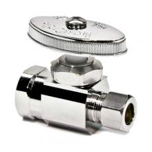 Brasscraft Manufacturing Co. OR12XC - STRAIGHT STOP,1/2 IN X 3/8 IN,2,BRS