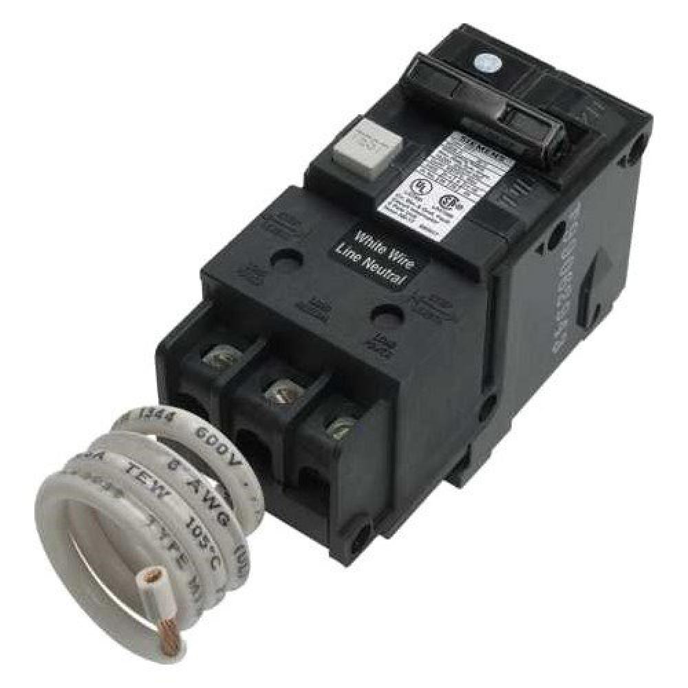 Siemens® GFCI circuit breaker type QF. 2-pole, 1