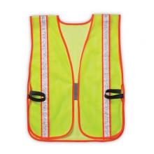 Custom LeatherCraft SV06 - HI-VIZ GEAR SAFETY VEST,LIME YEL