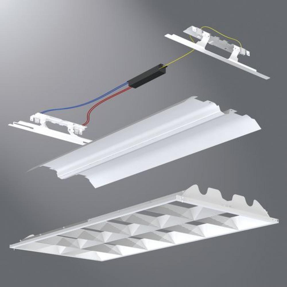 ART 2X4 KIT 2L T8 REFL 12 CELL BLADE DR