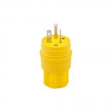 Eaton Wiring Devices 14W33 - Plug WT 20A 125V 2P3W Str YL