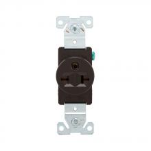Eaton Wiring Devices 5461B - Recp Sgl 20A250V 2P3W Brass Strap B&S BR