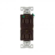 Eaton Wiring Devices 8200B - Recp HG Dup 15A125V 2P3W Str Comp B&S BR