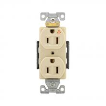 Eaton Wiring Devices AHIG5262V - Recp Dup IG 15A125V2P3W BrassStrp B&S IV