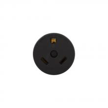 Eaton Wiring Devices U1263 - Recp Single Panel Mount 30A 125V 2P3W BK