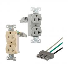 Eaton Wiring Devices TR5362WM - TR RecDup 20A125V 2P3W ConGrd B&S MOD WH