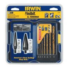 Irwin Tools 3018008 - TITANIUM TURBOMAX/UNIBIT SET,9 PIECES