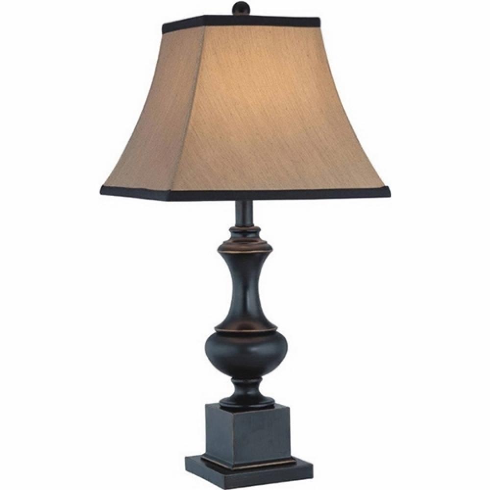 TABLE LAMP,150 WTT,120 V,1,MTL,DARK BRZ