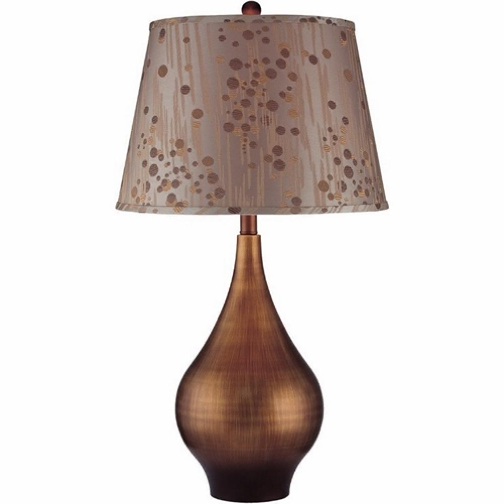 TABLE LAMP,120 V,(1) 25 WTT CFL,JACQUARD