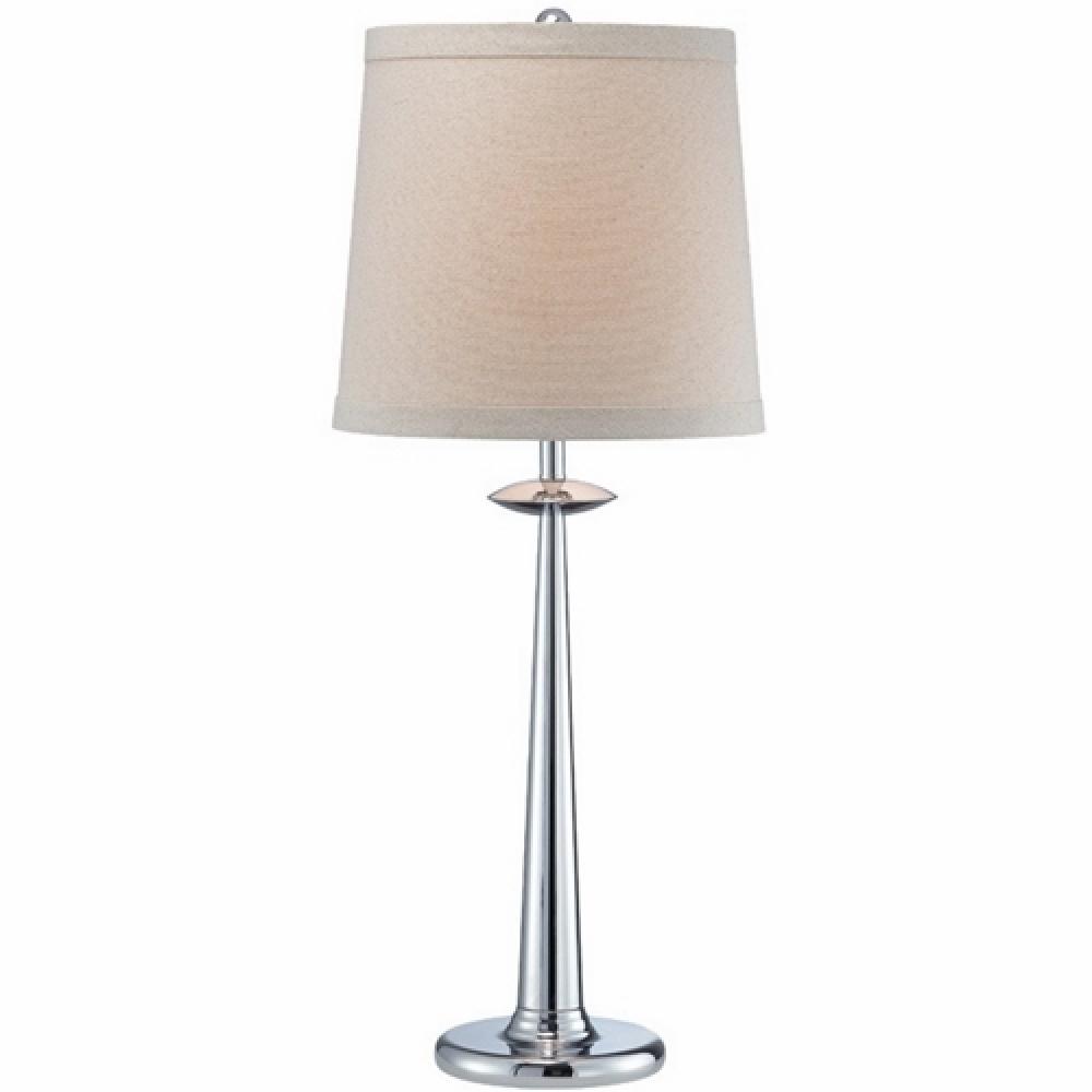 TABLE LAMP,23 WTT,120 V,1,MTL,CHRM,LINEN