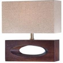 Lite Source LS-21618 - TABLE LAMP,13 WTT,120 V,1,WOOD,WALNUT