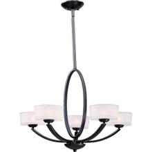 Maxim Lighting 19045FTOI - ELLE CHANDELIER,375 WTT,5 LMP,CEIL MTG