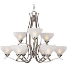 Maxim Lighting 21266FTSN - CONTOUR UPLIGHT CHANDELIER,900 WTT,9 LMP