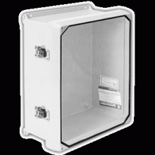 Vynckier Enclosure Systems CVJ1210HWLL2 - CVJ 1210 W/ CLEAR FRONT / HINGE / 2 TWIST LATCHE
