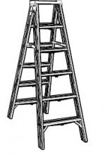 Werner WT378 - WOOD TWIN STEPLADDERS