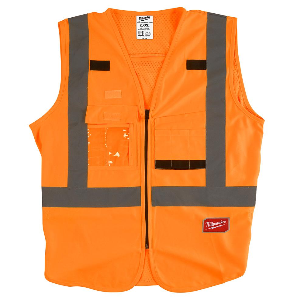 Hi Vis Orange Sfty Vest-L/XL (CSA)