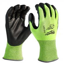 Milwaukee Electric Tool 48-73-8941 - Hi-Vis Cut Level 4 Poly Dipped-M