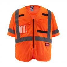 Milwaukee Electric Tool 48-73-5138 - CL3 ORANGE MESH VEST - 4XL/5XL