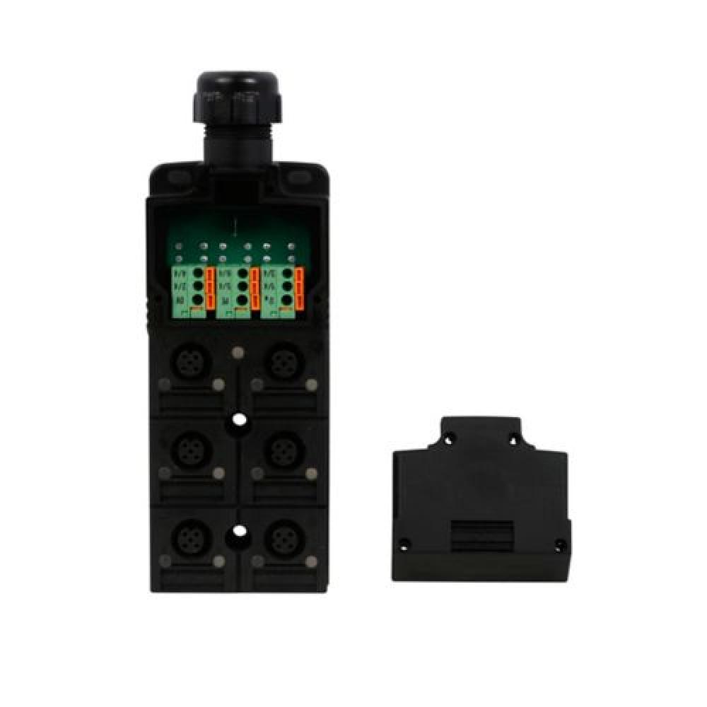 CBDR6PSCJ-Box Micro 6p, 4 pos. Spring Cage, PNP