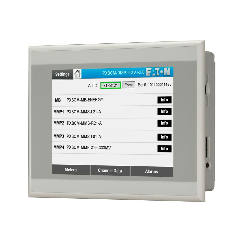 PXBCM Modbus touchscreen display