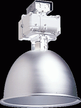 Hubbell Lighting BL-400S8-SU-WH - HIBAY 400W HPS 19IN SPUN ALUM REFL W/ UP