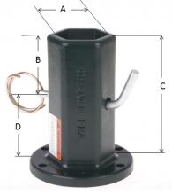 Hubbell Power Systems 630017 - ANCHOR, TOOL: 10K/2.5in. SQ. KBA