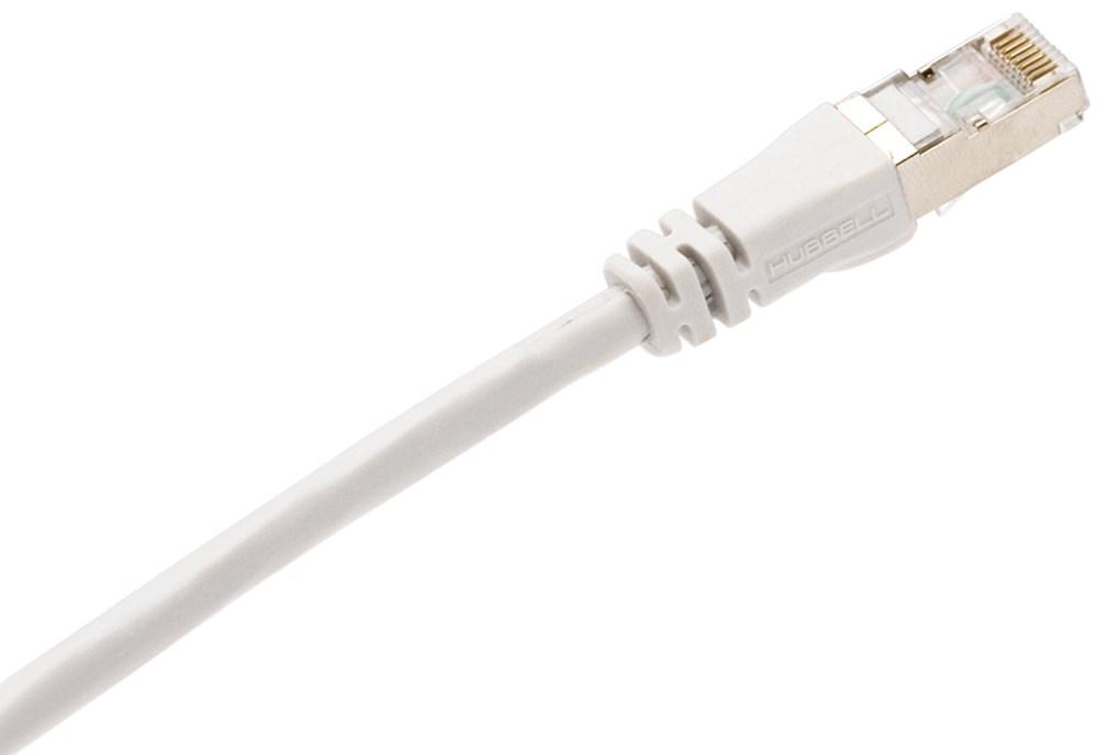 P-CORD, 10G, SHD,PC6A,WH,14 FT,LBL FT