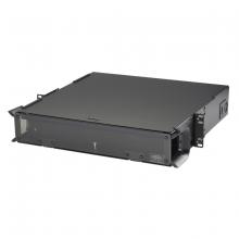 Hubbell Premise Wiring FCR2U6SPL - FIBER, RKMNT ENCL,2U,6 FSP PNL,UNLD,W/LK