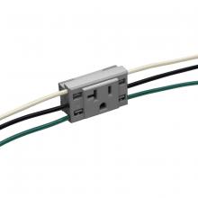 Hubbell Premise Wiring PT1RGY - RACEWAY, PLUGTRAK 20A, SGL, REP RECP, GY