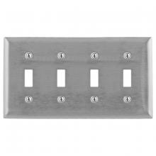 Hubbell Premise Wiring SS4C - WALLPLATE, 4-G, 347V SW, SS