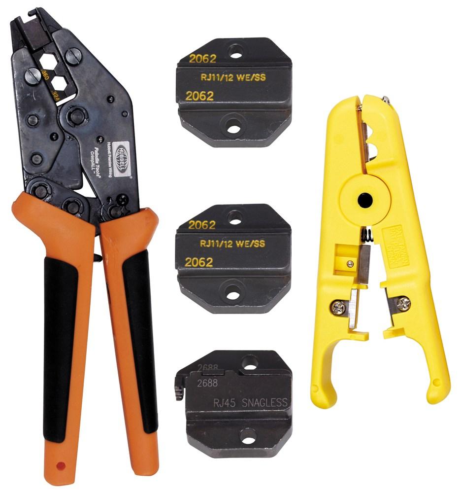 TOOL, CRIMP,KIT,RJ45,RJ45SNGLS,RJ22,RJ11
