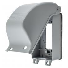 Hubbell Wiring Device-Kellems WP26E - 1G WP VERT 8 IN 1 WIV CVR 3 1/8 DP GRY