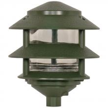 Satco 77/323 - 1 LT 2 LOUVER PAGODA SM HOOD Green