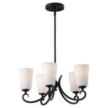 Murray Feiss Lighting F2535/5BK - CHANDELIER,500 WTT,120 V,5 LMP,STL FIXT
