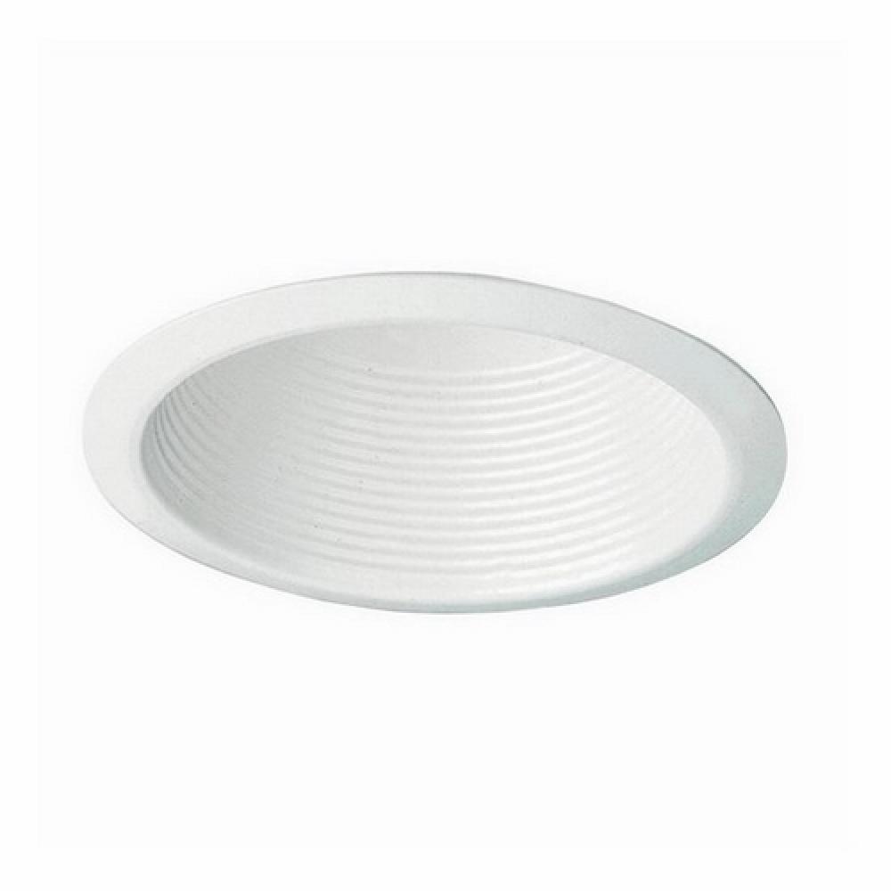 CONE BAFFLE TRIM,8 IN,WHT TRIM,BLK BFL