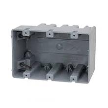 Smart Box Inc. SB3G - ELECTRICAL BOX,3-GANG,PVC,GRY,57 CU-IN