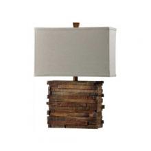 StyleCraft L31878 - WOOD LOOK TABLE LAMP,RESTORATION TYPE