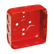 Eaton Crouse-Hinds TP414RED - 4  SQ BOX 1 1/2  DEEP DRAWN PAINTED RED