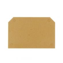 Weidmuller Inc. 0191320000 - SAK-SERIES END PLATE,DARK BEIGE/YELLOW