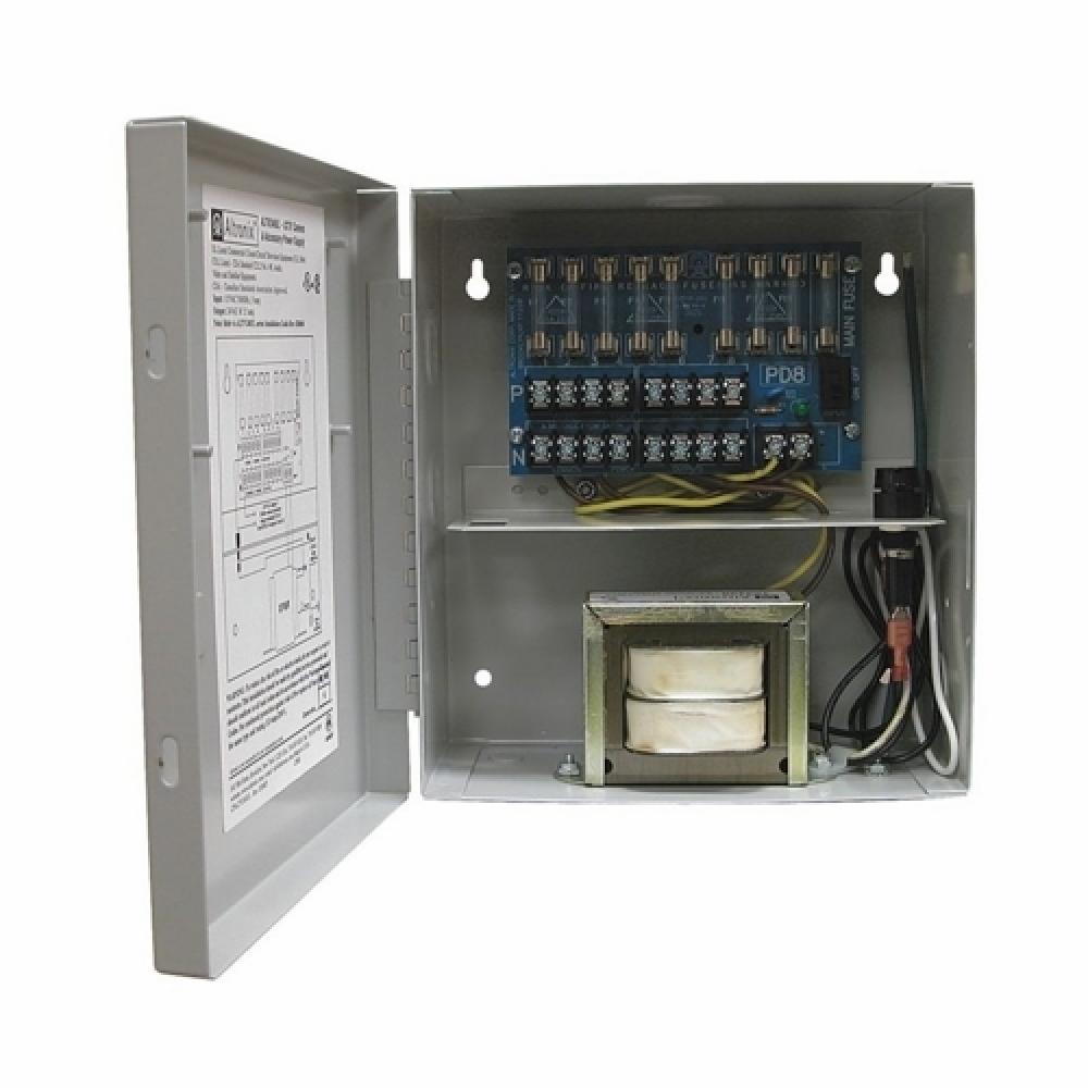 CCTV POWER SUPPLY,8 CH,24 VAC,3.5 AMP