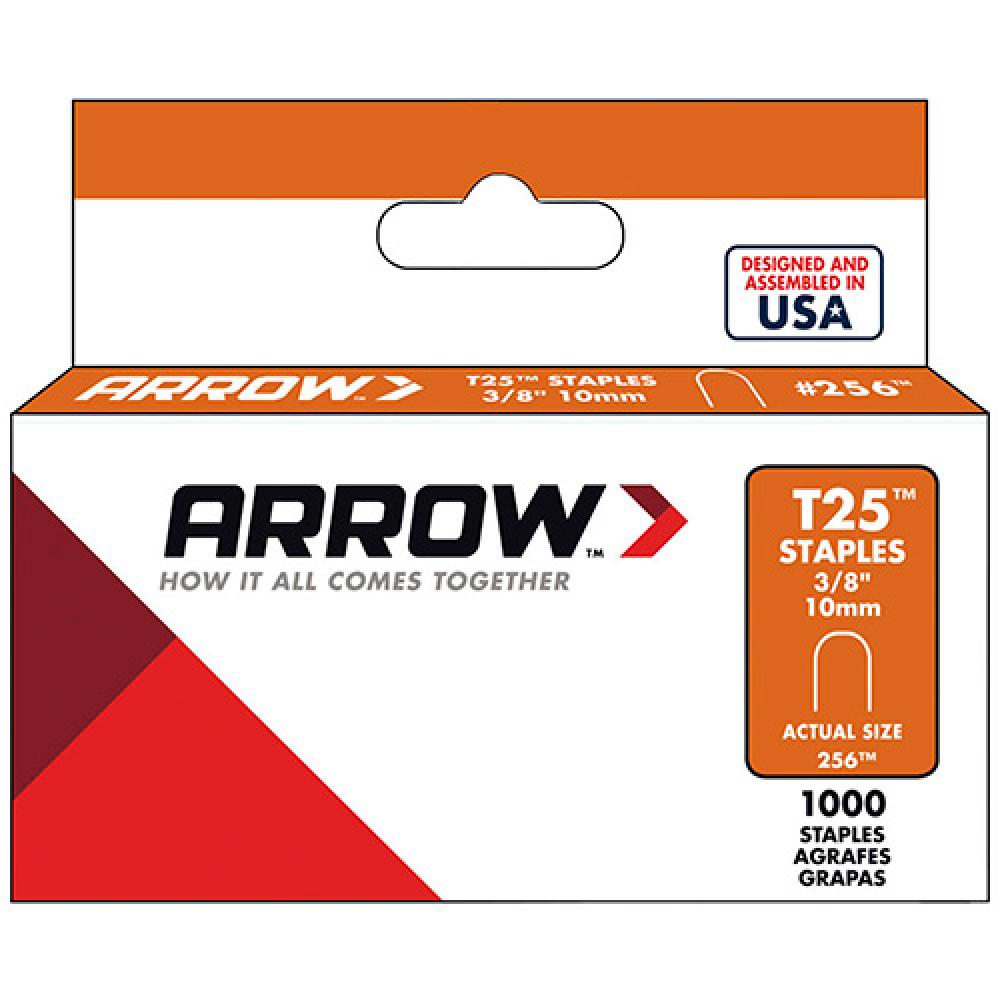 ROUND CROWN STAPLE, 3/8 IN X 9/16 IN