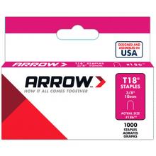 Arrow Fasteners 186 - T18 ROUND CROWN STAPLE, 3/8 IN X 1/4 IN