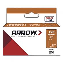 Arrow Fasteners 259 - T25â„¢ ROUND CROWN STAPLE,9/16IN X 5/16IN