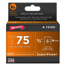 Arrow Fasteners 7510S - T75â„¢ FLAT CROWN STAPLE,5/8 IN X 9/16 IN
