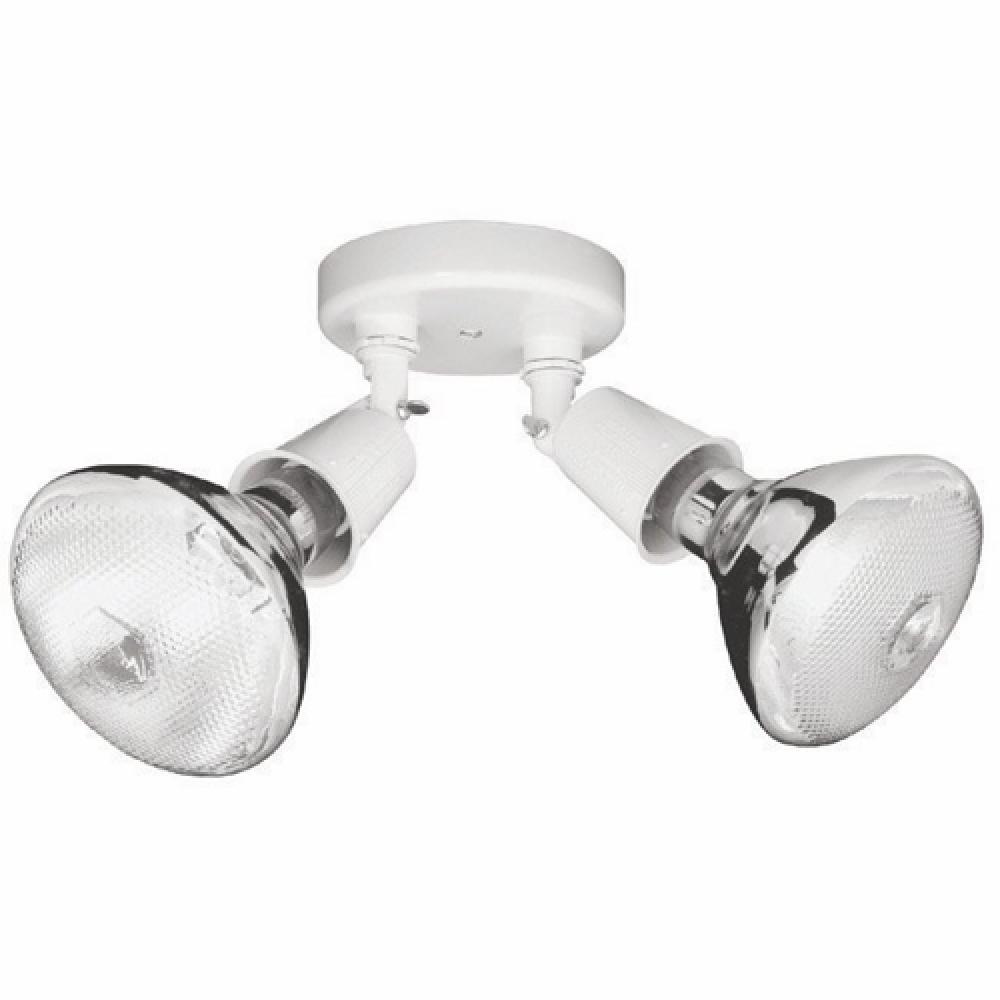 CAST FLOODLIGHT,300 WTT,120 V,2,MED,CEIL
