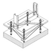 Chatsworth Products 10632-119 - 19In Raised Floor 3In Rack Supprt 4-10IN
