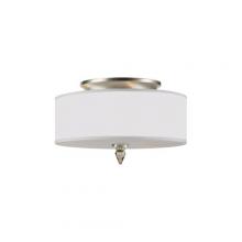 Crystorama Lighting 9503-SN - LUXO SEMI-FLUSH MNT LIGHT,180W,STL,SN