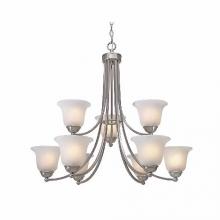 Golden Lighting 1260-9 PW - CANDACE CHANDELIER,MODERN STYLE,540 WTT